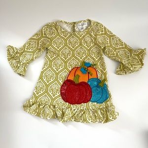 Emily Rose Girls Pumpkin Fall Tunic/Dress Size 5